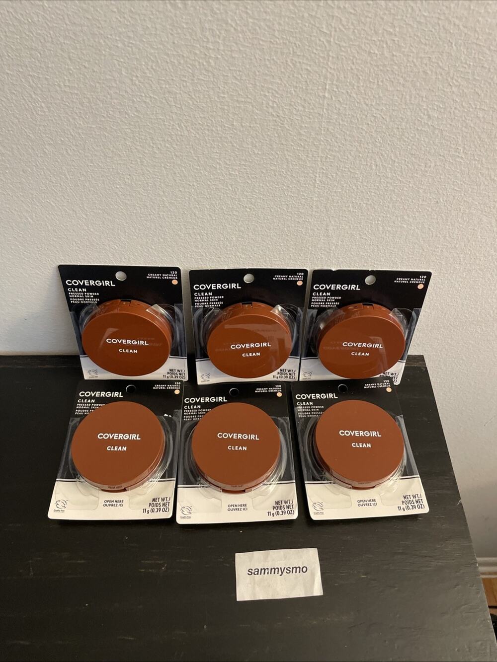 Covergirl Clean Pressed Powder 120 Creamy Natural Original Talc x6 READ DESCRPTN